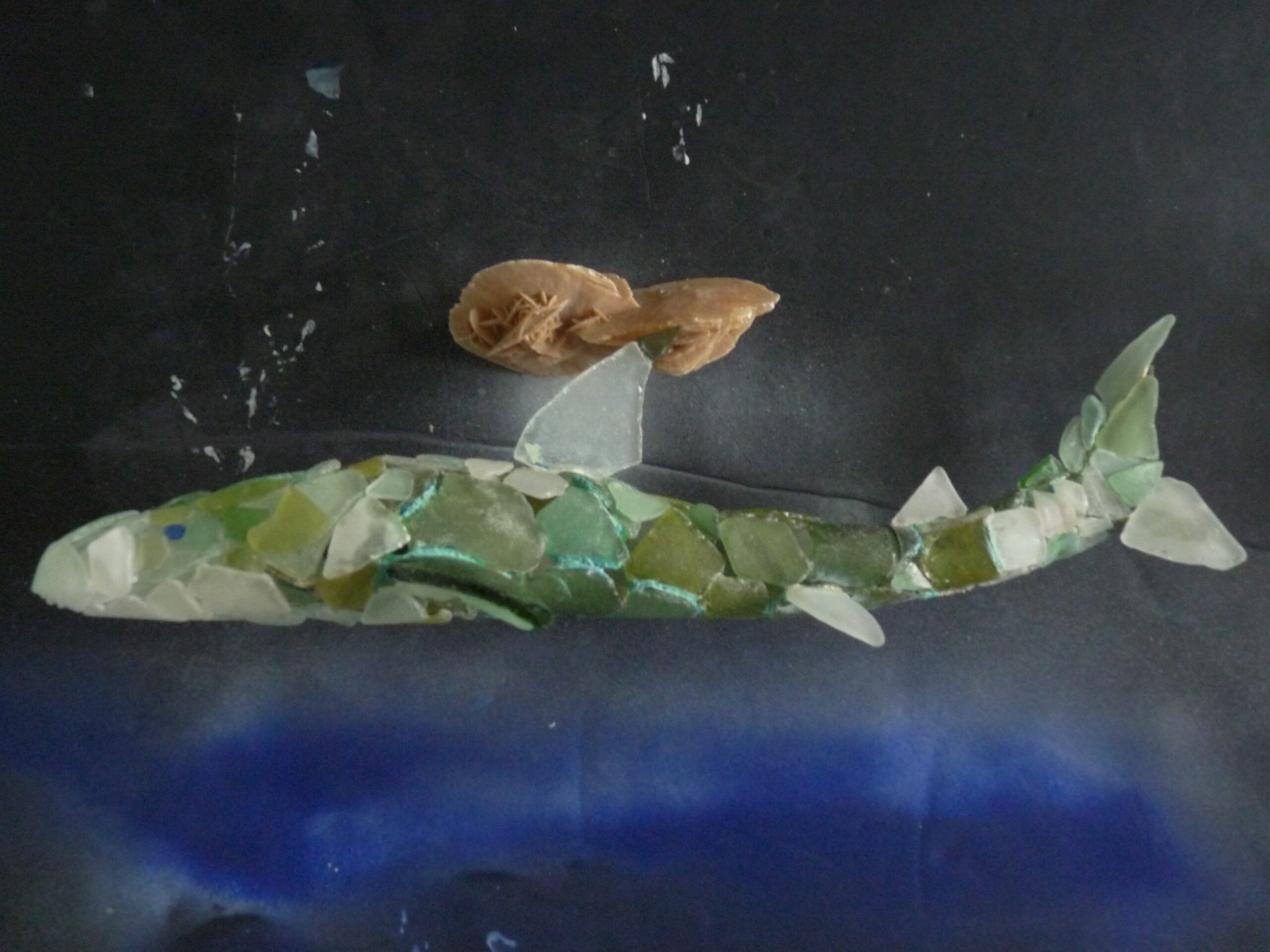 Requin n°2 lumineux 1 sculpture aquatique artiste Alexandre Laigner